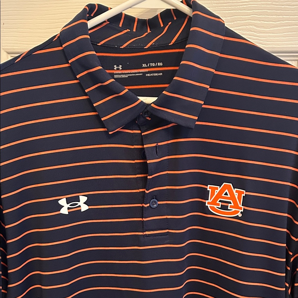 Under Armour Men's Polo Shirt in Navy and Orange
